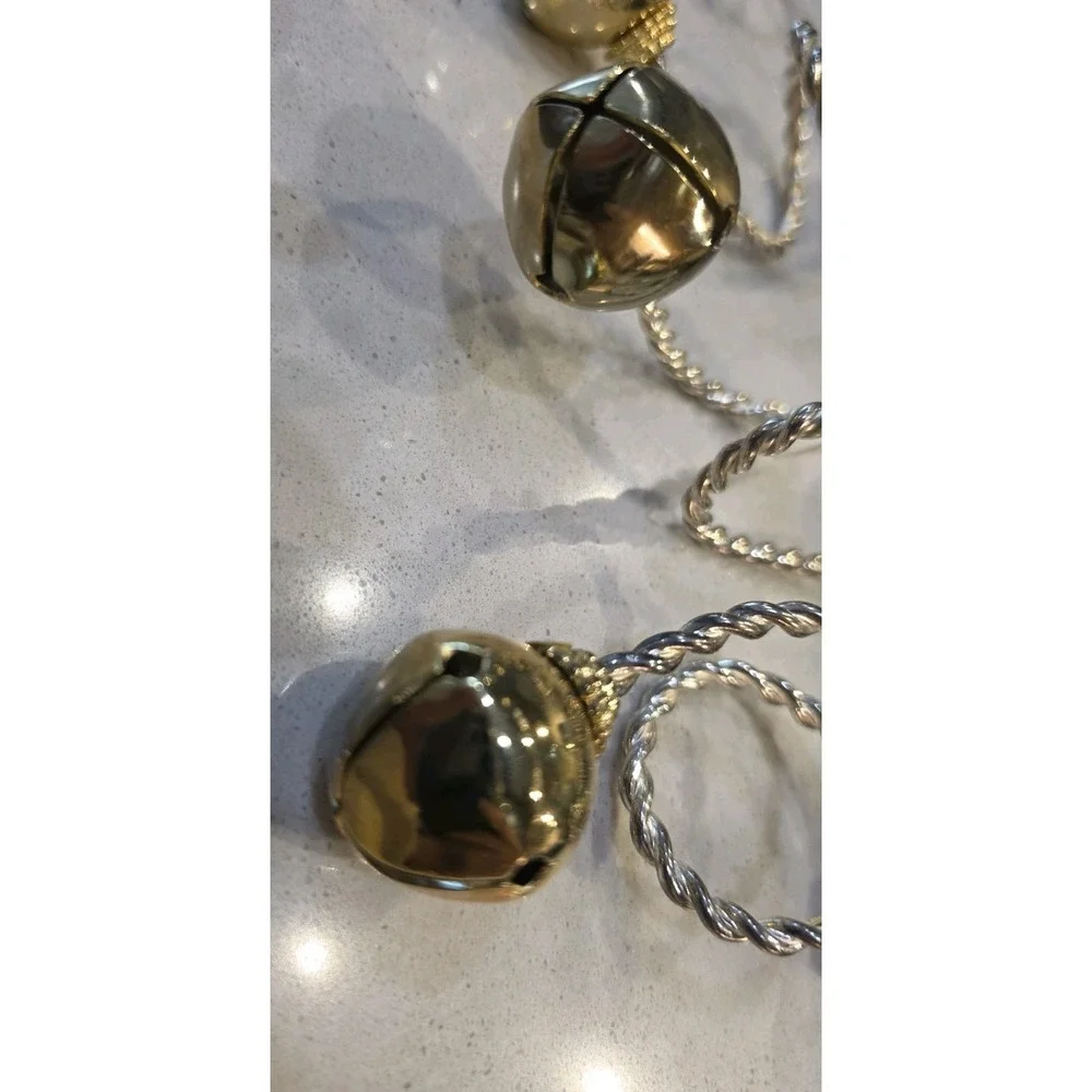 Nordstrom Christmas Jingle Bell Napkin Rings Set 4 Preppy Grandmacore Old Money